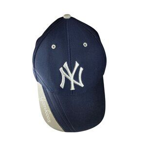 New York Yankees cap Navy Blue Adjustable Baseball hat Embroidered bill white